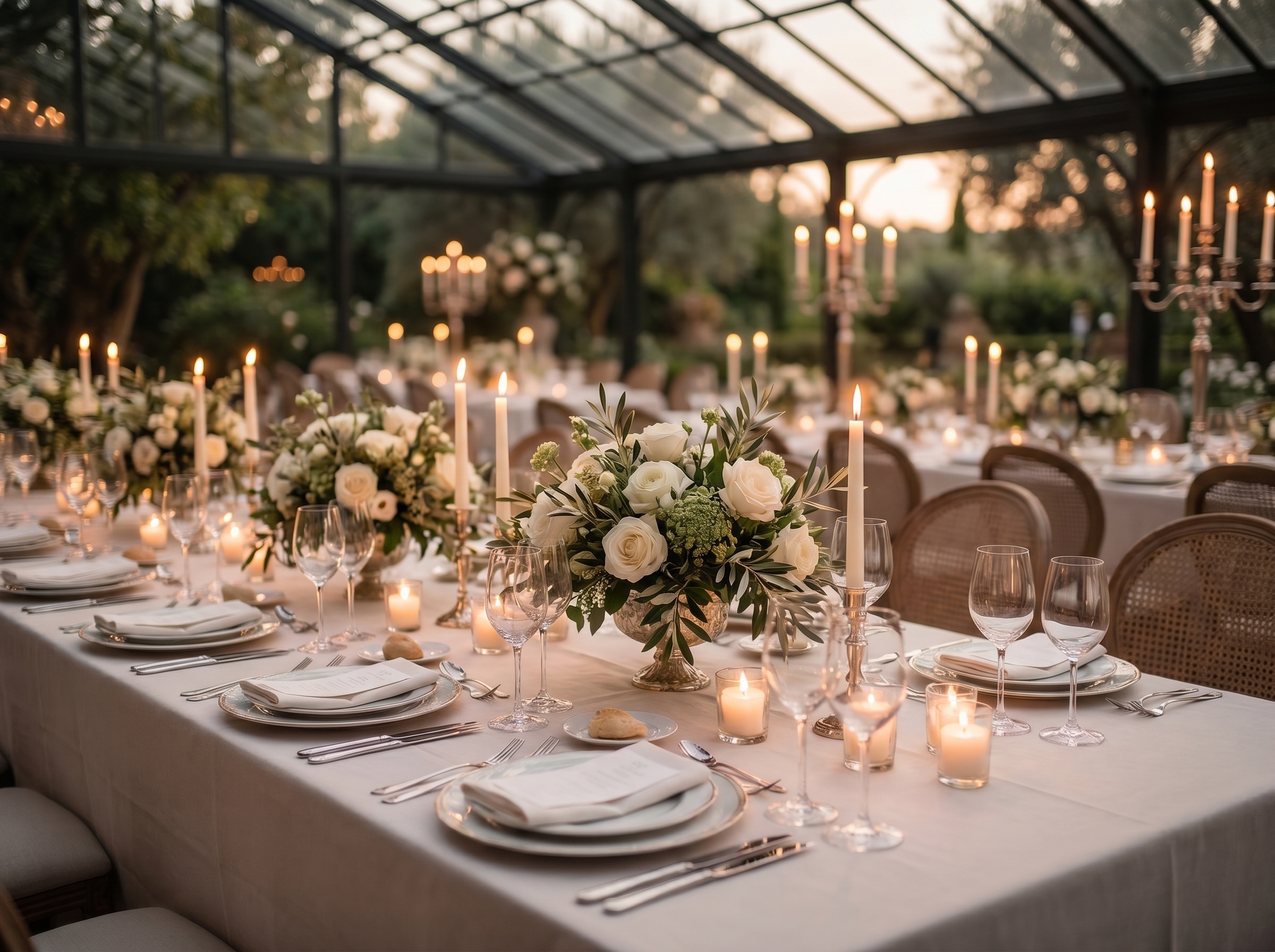 Wedding reception dinner